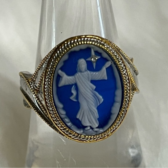 BGE Bradford Gold Exchange Jesus Cameo Ring - Picture 1 of 11